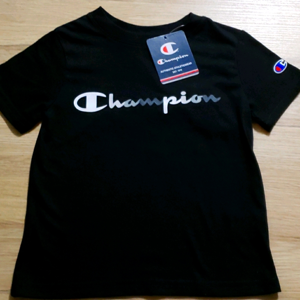 Black champion tee NWT
